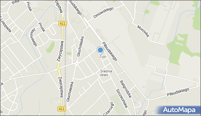 Nysa, Konarskiego Stanisława, mapa Nysy