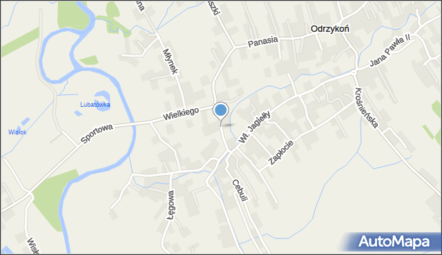 Odrzykoń, Konopnickiej Marii, mapa Odrzykoń