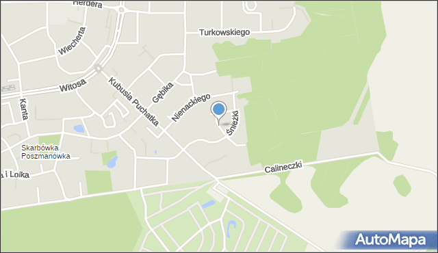Olsztyn, Kopciuszka, mapa Olsztyna