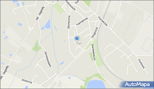 Olsztynek, Kochanowskiego Jana, mapa Olsztynek