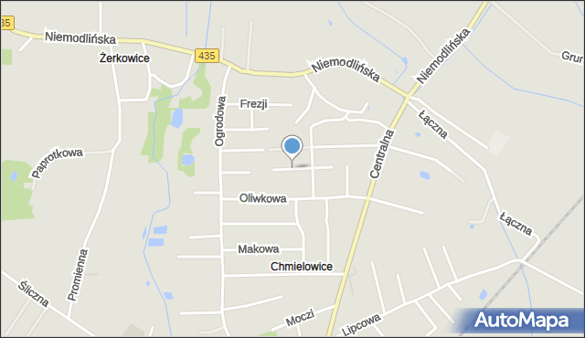 Opole, Kokosowa, mapa Opola
