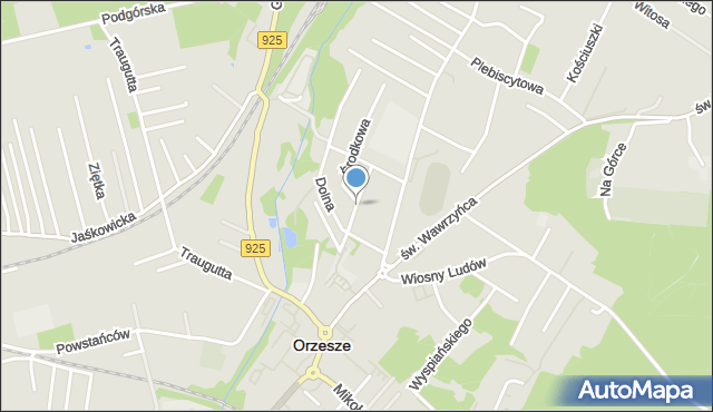 Orzesze powiat mikołowski, Kopernika Mikołaja, mapa Orzesze powiat mikołowski