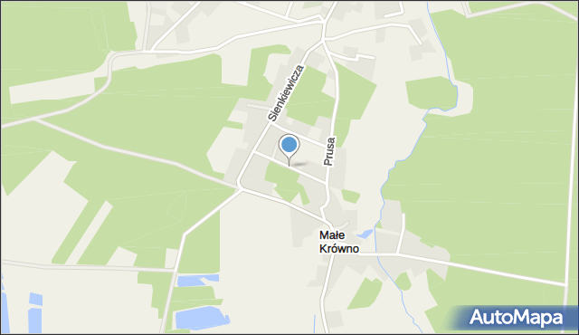 Osieczna powiat starogardzki, Kochanowskiego Jana, mapa Osieczna powiat starogardzki