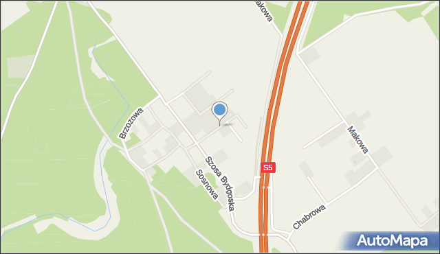 Osówiec gmina Sicienko, Konwaliowa, mapa Osówiec gmina Sicienko