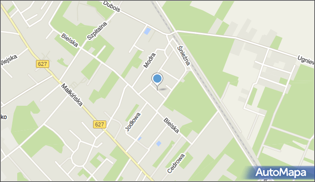 Ostrów Mazowiecka, Konwaliowa, mapa Ostrów Mazowiecka