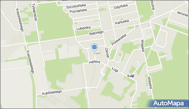 Otwock, Korczaka Janusza, mapa Otwock