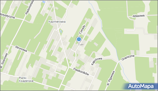 Owczarnia gmina Brwinów, Koników Polnych, mapa Owczarnia gmina Brwinów