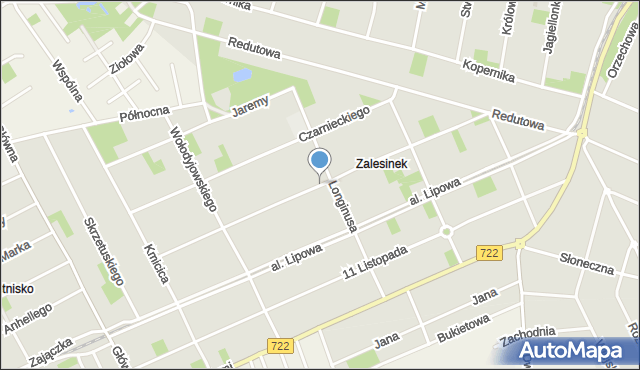Piaseczno, Kordeckiego Augustyna, ks., mapa Piaseczno