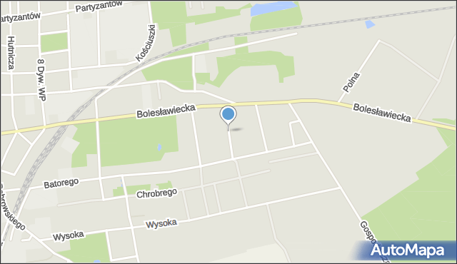 Pieńsk, Konopnickiej Marii, mapa Pieńsk