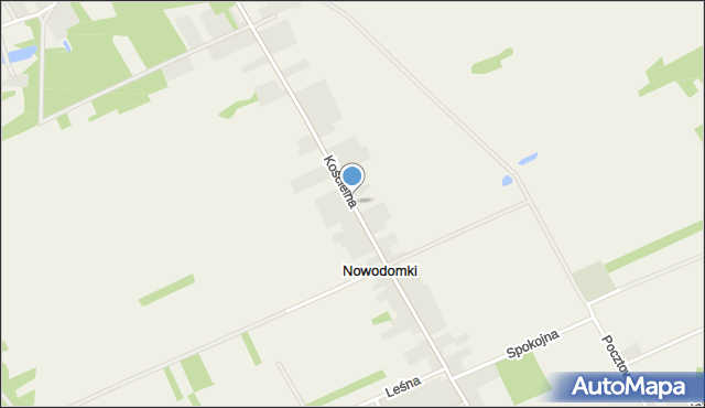 Platerów, Kościelna, mapa Platerów