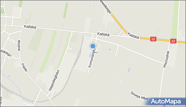 Pleszew, Komunalnych, mapa Pleszew