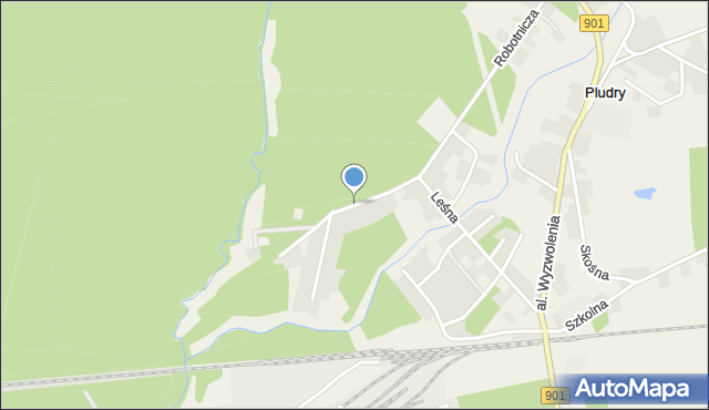 Pludry, Kopernika Mikołaja, mapa Pludry