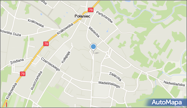 Połaniec powiat staszowski, Kościuszki Tadeusza, gen., mapa Połaniec powiat staszowski