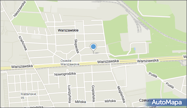 Poznań, Konińska, mapa Poznania