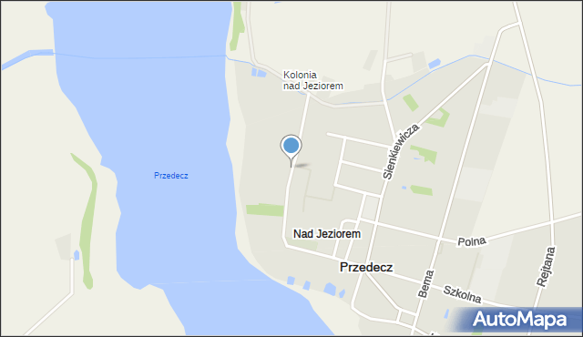 Przedecz, Kolonia nad Jeziorem, mapa Przedecz