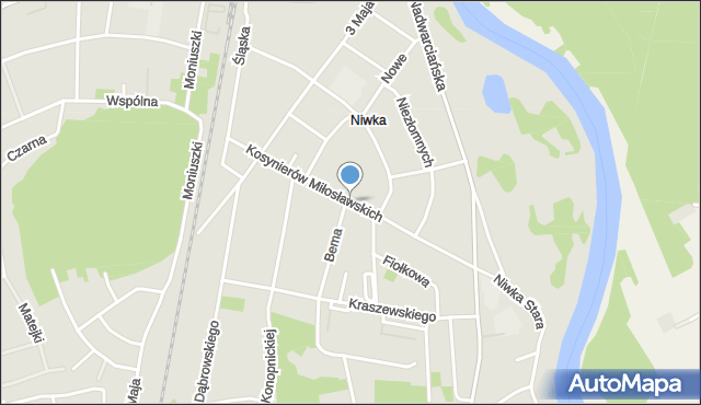 Puszczykowo powiat poznański, Kosynierów Miłosławskich, mapa Puszczykowo powiat poznański
