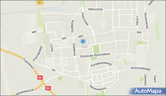 Pyskowice powiat gliwicki, Kopernika Mikołaja, mapa Pyskowice powiat gliwicki