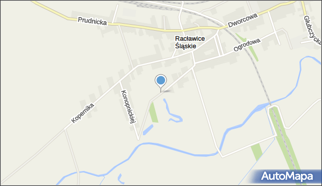 Racławice Śląskie, Kolonialna, mapa Racławice Śląskie