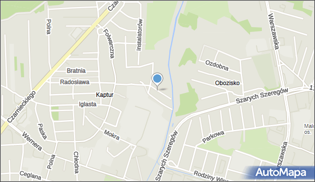Radom, Konopna, mapa Radomia