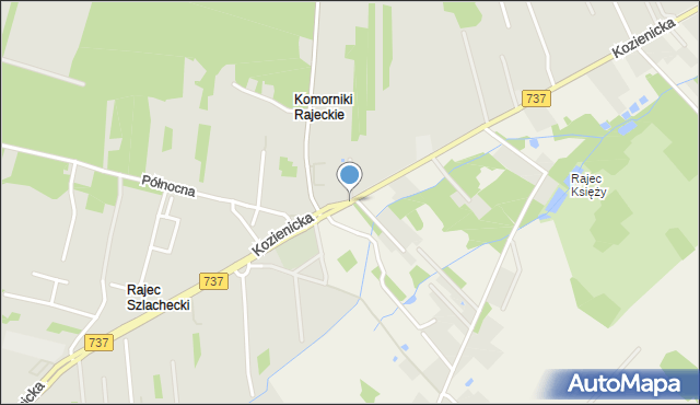 Radom, Kozienicka, mapa Radomia