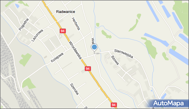 Radwanice gmina Siechnice, Konopnickiej Marii, mapa Radwanice gmina Siechnice