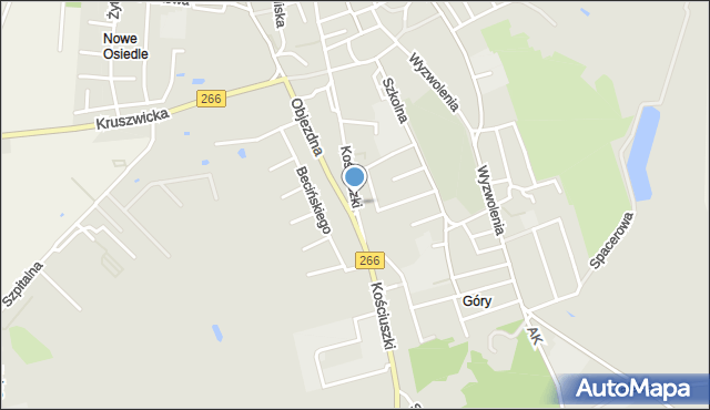 Radziejów, Kościuszki Tadeusza, gen., mapa Radziejów