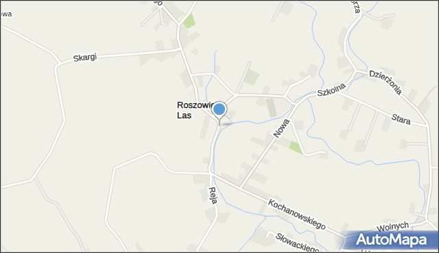 Roszowicki Las, Kochanowskiego Jana, mapa Roszowicki Las