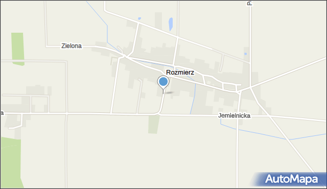 Rozmierz, Kościelna, mapa Rozmierz