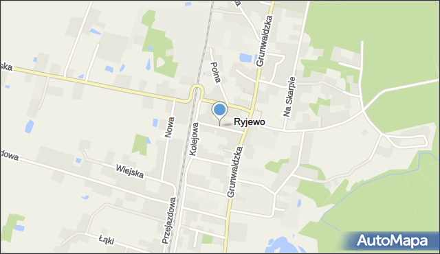 Ryjewo, Kościuszki Tadeusza, gen., mapa Ryjewo