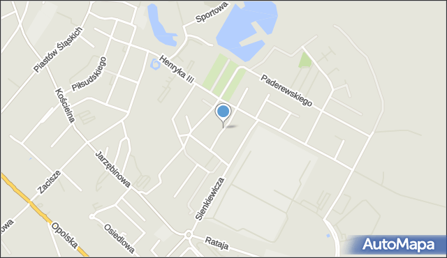 Siechnice, Kochanowskiego Jana, mapa Siechnice