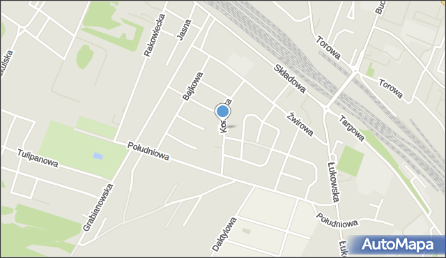 Siedlce, Korczaka Janusza, mapa Siedlce