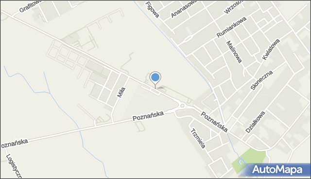 Skórzewo gmina Dopiewo, Kozierowskiego Stanisława, ks., mapa Skórzewo gmina Dopiewo