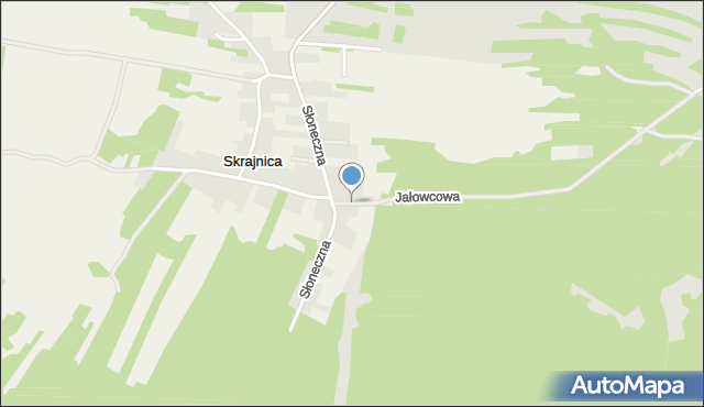 Skrajnica, Kosmiczna, mapa Skrajnica