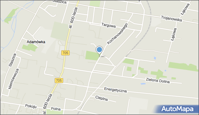 Sochaczew, Kochanowskiego Jana, mapa Sochaczew