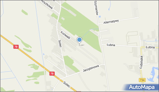 Solec gmina Góra Kalwaria, Konwalii, mapa Solec gmina Góra Kalwaria