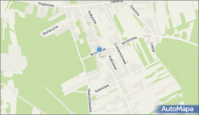 Sołtyków gmina Skaryszew, Konwaliowa, mapa Sołtyków gmina Skaryszew