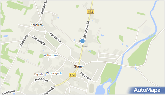 Stany gmina Bojanów, Kolbuszowska, mapa Stany gmina Bojanów