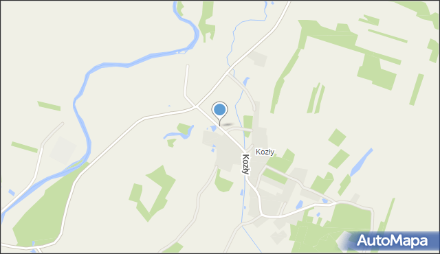 Stany gmina Bojanów, Kozły, mapa Stany gmina Bojanów