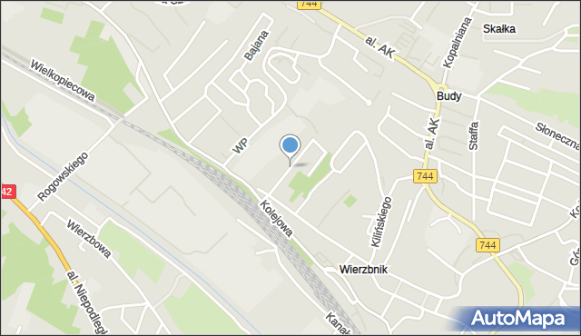 Starachowice, Kościuszki Tadeusza, gen., mapa Starachowic