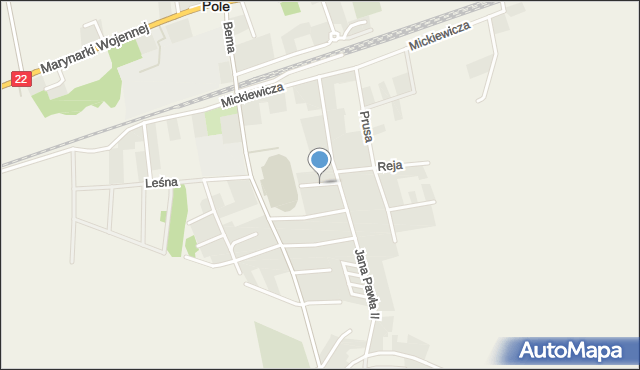 Stare Pole powiat malborski, Kopernika Mikołaja, mapa Stare Pole powiat malborski