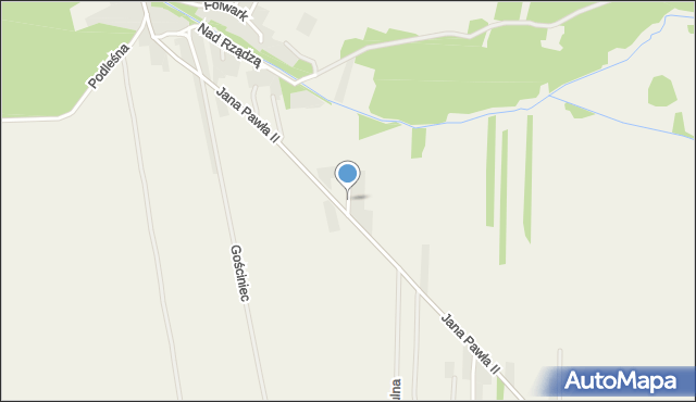 Stary Kraszew, Kochanowskiego Jana, mapa Stary Kraszew