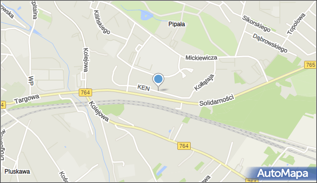 Staszów, Komisji Edukacji Narodowej, mapa Staszów