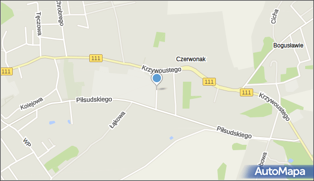 Stepnica, Kosynierów, mapa Stepnica