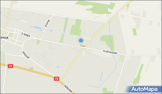 Stopnica, Kościuszki Tadeusza, gen., mapa Stopnica