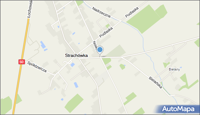 Strachówka, Konopnickiej Marii, mapa Strachówka