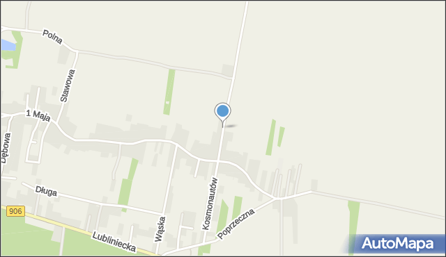 Strzebiń, Kosmonautów, mapa Strzebiń