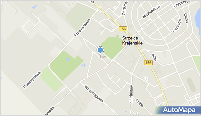 Strzelce Krajeńskie, Kolejowa, mapa Strzelce Krajeńskie