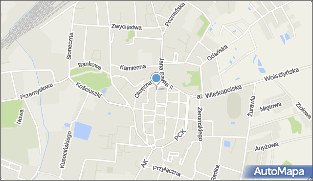 Sulechów powiat zielonogórski, Kopernika Mikołaja, mapa Sulechów powiat zielonogórski