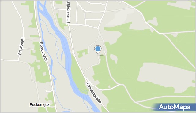 Sulejów powiat piotrkowski, Kopalnia Górna, mapa Sulejów powiat piotrkowski