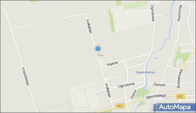 Suwałki, Kołłątaja Hugo, mapa Suwałk